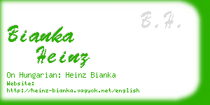 bianka heinz business card